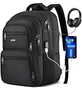 Paude Laptop Backpack,School Backpack Large Bookbag with USB for High School College Students Off...