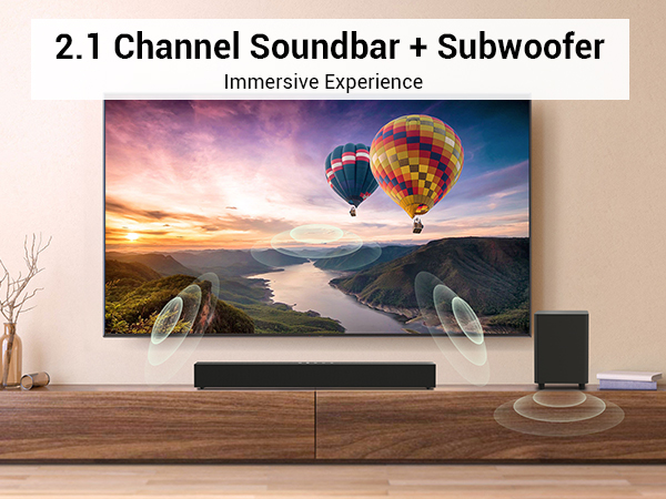 Soundbar with Subwoofer for TV