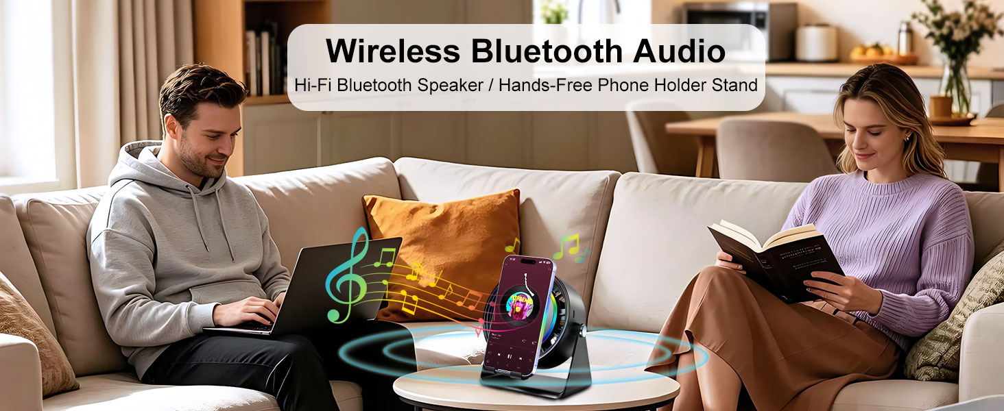 bluetooth speaker with phone stand