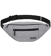 MAXTOP Large Crossbody waist Pack with 4-Zipper Pockets,Gifts for Enjoy Sports Festival Workout T...