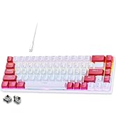 abucow 60% Wired Mechanical Keyboard – 68-Key Compact Layout, Full Anti-Ghosting, Brown Switch Sw...