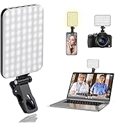 ALTSON 60 LED Portable Selfie Light Video Conference Lighting with Clip &amp; Camera Tripod Adapter R...