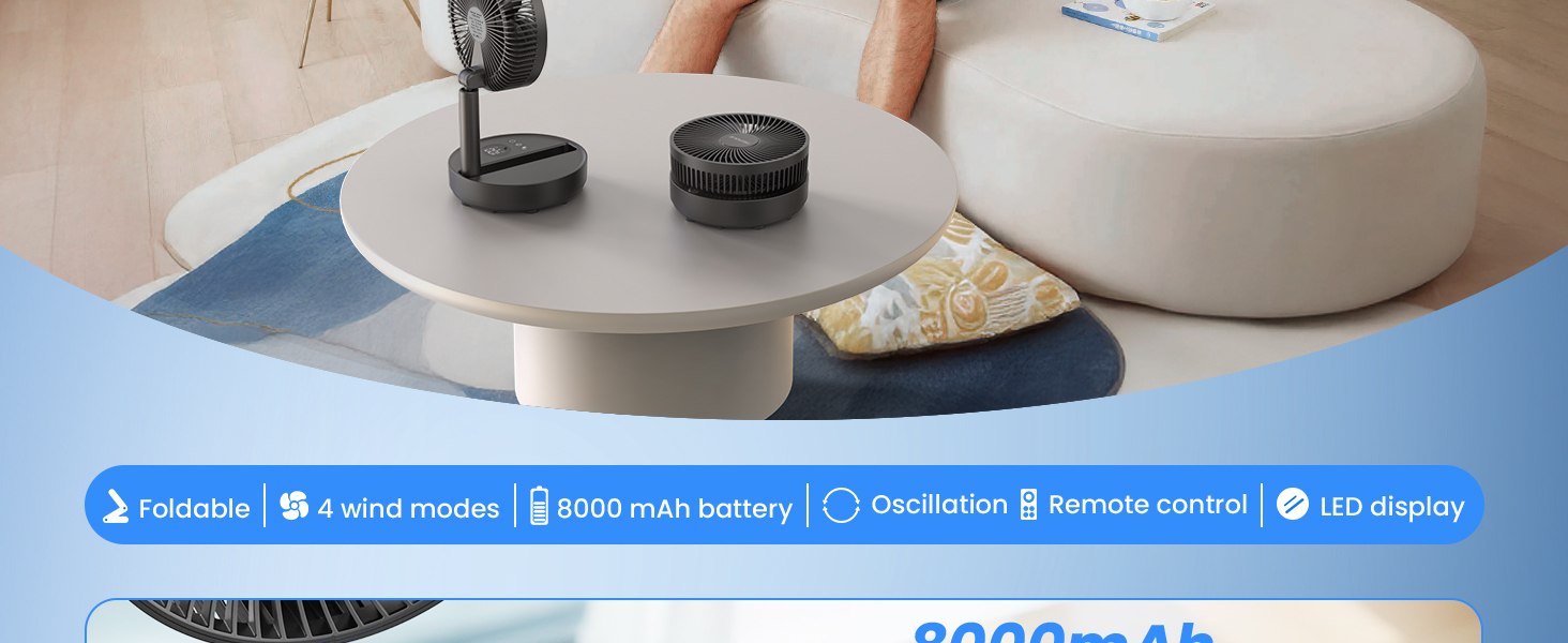 8000mAh Rechargeable Battery
