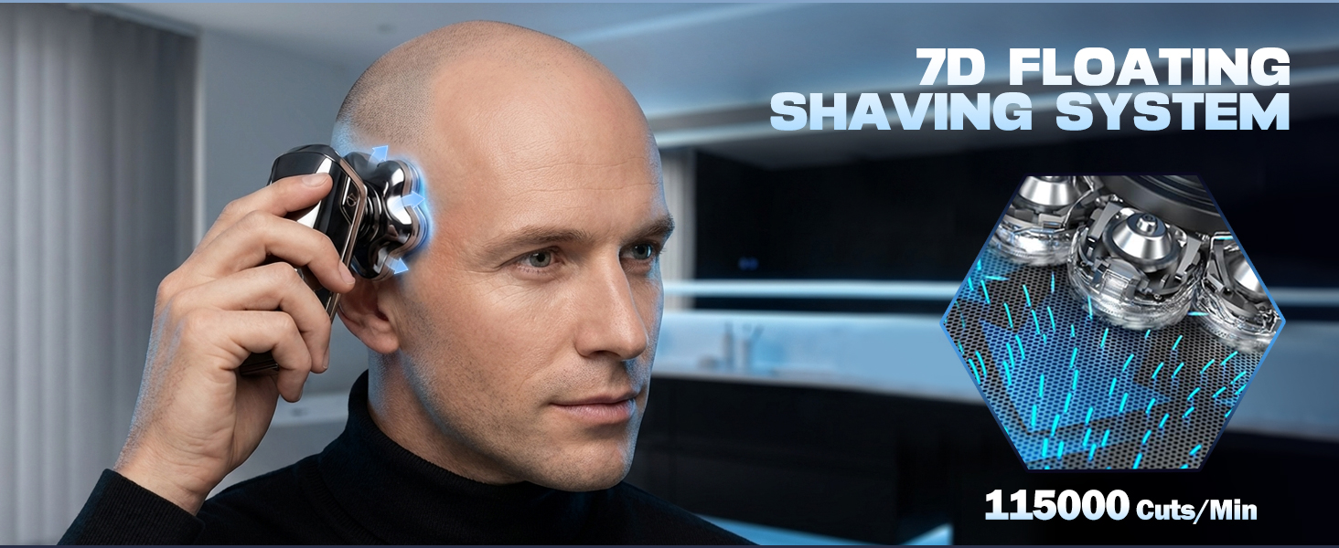7D floating shaving system