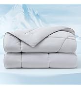 Bedsure Cooling Comforter Queen Size - Cooling Blankets for Hot Sleepers, Lightweight Comforter f...