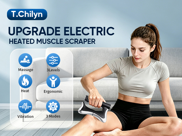 Electric Heated Muscle Scraper with Vibration