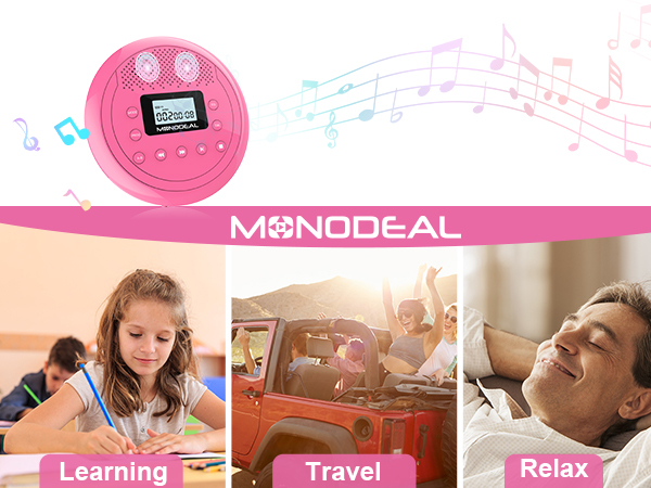 CD Player with stereo speaker