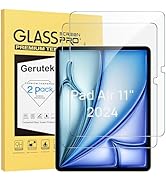 Gerutek 2-Pack Screen Protector for iPad Air 11-inch (M2) 2024 Premium [Tempered Glass] [Ultra-cl...