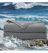DOWNCOOL Cooling Comforter, Grey Cooling Comforter Queen Size, Cooling Duvet for Hot Sleeper, Bre...