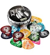 Donner Guitar Picks Celluloid 16 Pack for Acoustic Guitar Electric Guitar Ukulele,Includes Thin,M...