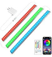 maylit Smart Under Cabinet Lights Plug in, 3 Pcs 12 Inch Ultra Thin Under Cabinet Lighting, Super...