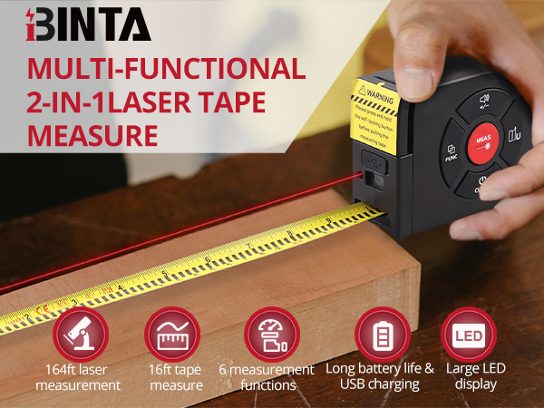 digital tape measure with laser