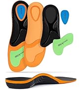 Ailaka Work Boot Insoles for Men Women, Plantar Fasciitis Relief High Arch Support Inserts for St...
