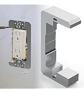 Wuno Shop Wall Plate Spacer,Metal Single Gang Device Leveler,Flush Fit Leveling Plate,Outlet Shim...