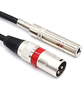 SiYear 6.35 mm 1/4" Female to XLR Male Adapter Cable,Quarter inch TS/TRS to XLR 3 Pin Interconnec...