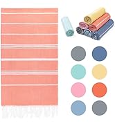 Aegero Turkish Beach Towel Quick Dry Sand Free Oversized Bath Pool Swim Towel Light Adult Travel ...