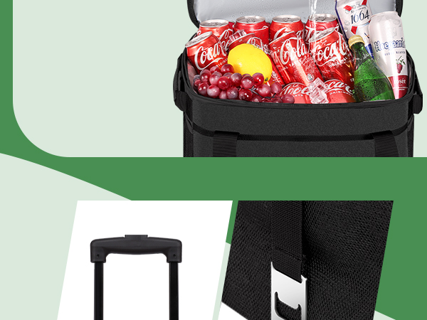 Seamless PEVA liner ensures the wheeled MIYCOO leakproof beach cooler is 100% waterproof.