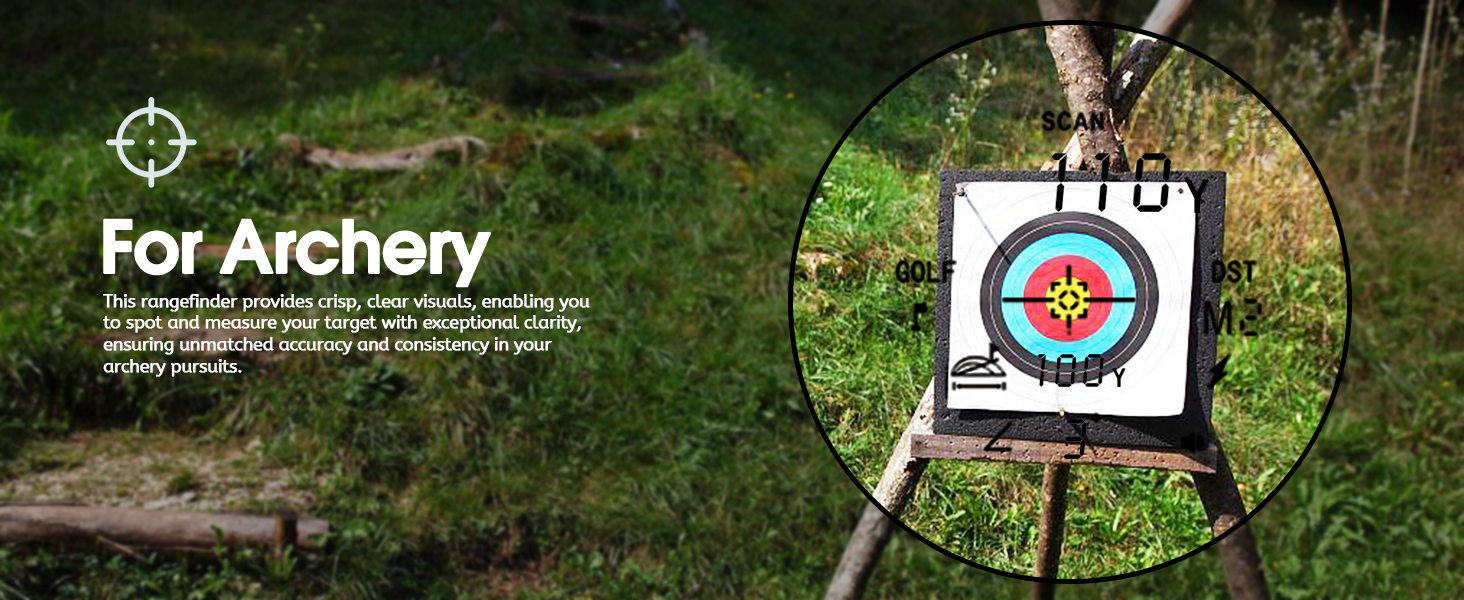 golf laser range finder for archery hunting