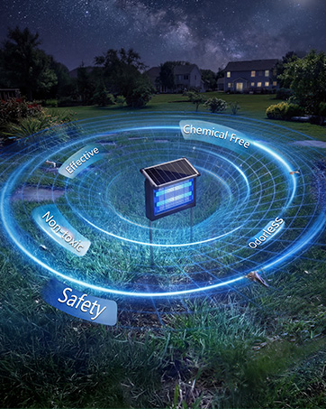 solar bug zapper outdoor waterproof