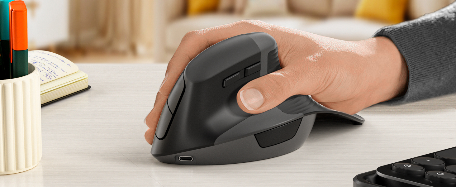 ergonomic vertical mouse rechargeable ergo mouse vertical mice wireless