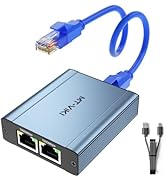 MT-VIKI Ethernet Splitter 1 to 3 High Speed 1000Mbps, Gigabit Dual RJ45 Splitter Adapter for Cat5...