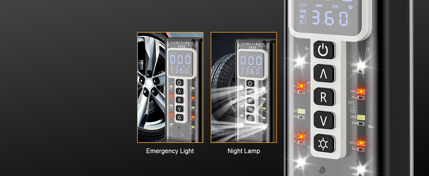 portable air compressor for car tires