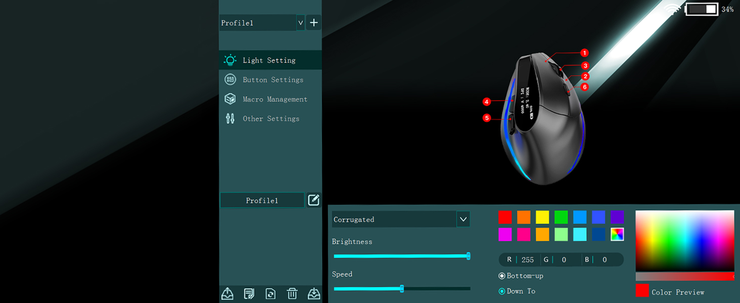 6 Programmable Buttons