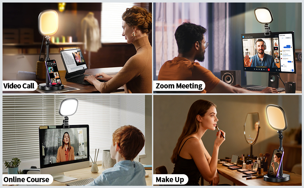 Desk Ring Light with Stand