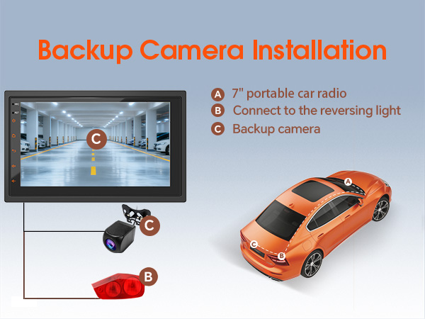 Car Radio with Rear Camera