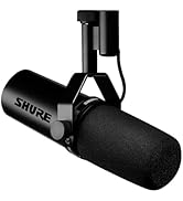 Shure SM7dB Dynamic Vocal Microphone with Built-in Preamp – Studio Mic for Streaming, Podcasting,...