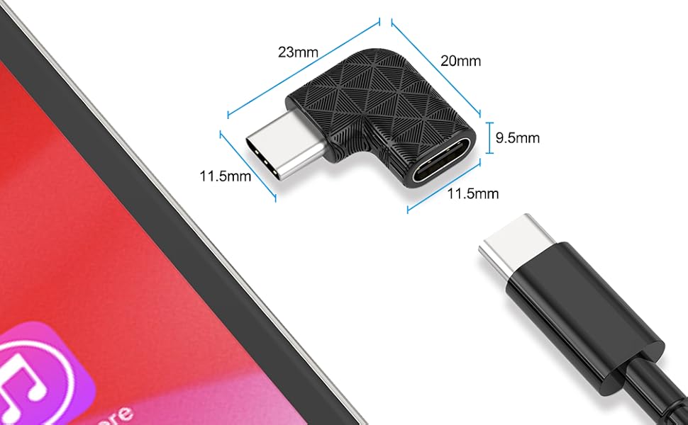 USB C Right Angle Adapter