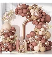 Ouddy Party Boho Pink Nude Balloons Garland Arch Kit, Different Sizes 18 12 10 5 Inch Dusty Rose ...