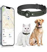 GPS Tracker for Dogs&amp;Cats, 2 in 1 Pet Tracking Smart Collar (Only iOS), No Monthly Fee GPS Tracke...