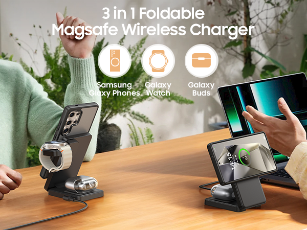 3 in 1 magnetic wireless charger