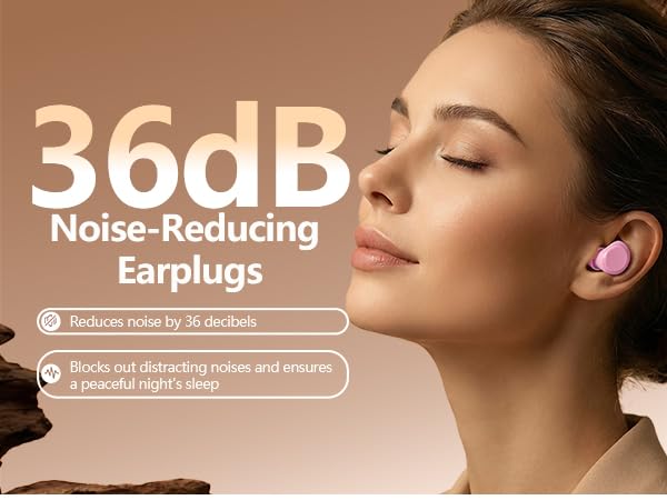 Ear Plugs for Sleeping Noise Cancelling, 60dB Silicone Ear Plugs for Noise