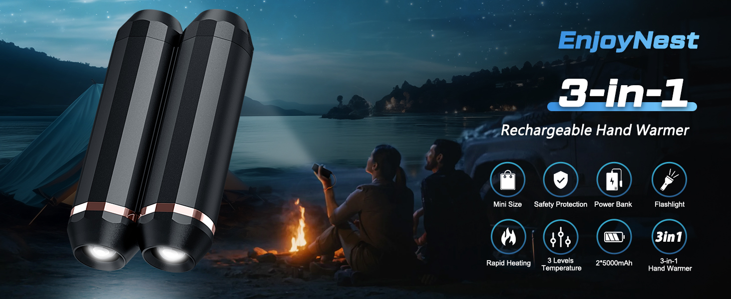 3-IN 1 hand warmers rechargeable