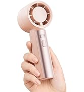 Gaiatop Small Handheld Personal Fan, Powerful High Speed Turbo Cooling, 4000mAh USB Rechargeable ...