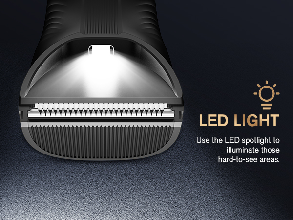 body hair trimmer with Led light