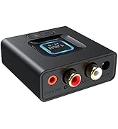 1Mii Bluetooth Audio Receiver 12hrs Playtime, Bluetooth 5.1 Adapter for Home Stereo Music Streami...