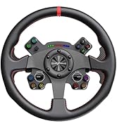 PXN W CS R2 Gaming Steering Wheel D1 Quick Release, 13-inch, Hall Effect Paddle Shifters,F1-style...