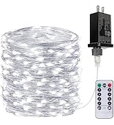 66Ft 200LED Fairy Lights Plug in with Remote, Waterproof String Lights Outdoor &amp; Indoor 8 Modes w...