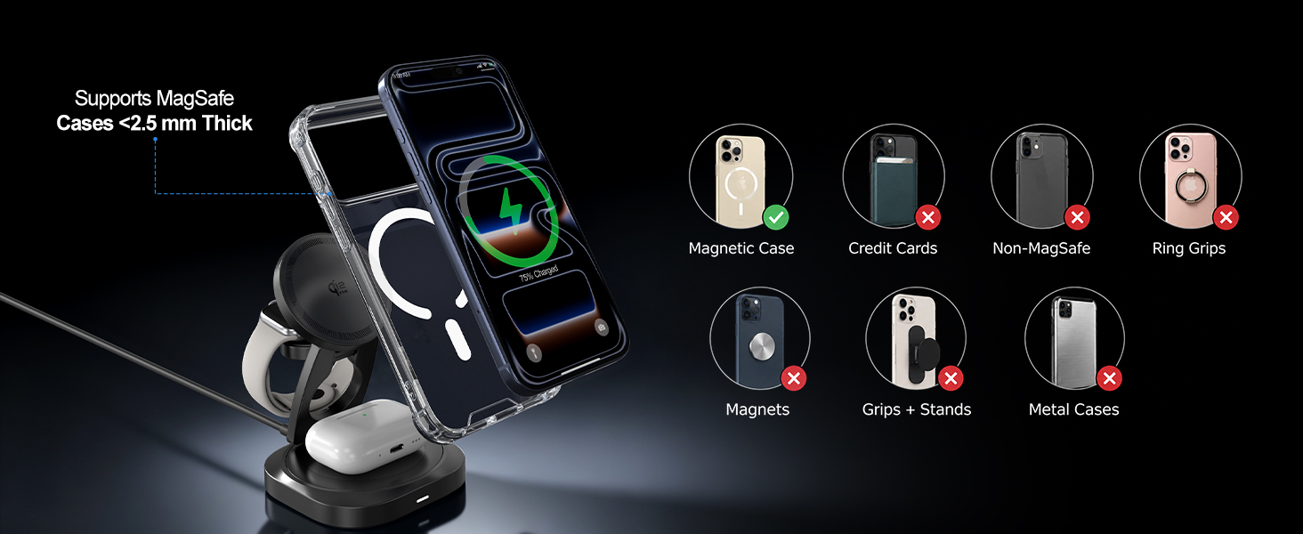 3 in 1 magnetic wireless charger