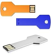 KOOTION 64GB USB Key Flash Drives 3 Pack Metal Thumb Drives 2.0 Key Shaped USB Drive Memory Stick...