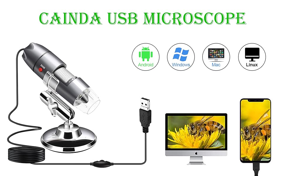Cainda usb microscope