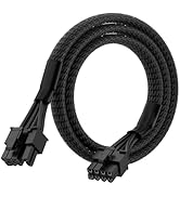 Aukuoy PCIe Cable for EVGA Power Supply, PCIe 8 Pin Male to 6+2 Pin Male, 18AWG 10A EVGA Supernov...