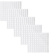 500 Pcs Putty Sticky Tack Double-Sided Tape Sticky Dots, 10mm/0.39” Removable Clear Adhesive Dots...