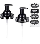 SheeChung 2 Pack Mason Jar Foaming Soap Dispenser Lids for Standard Mouth, Foaming Soap Dispenser...