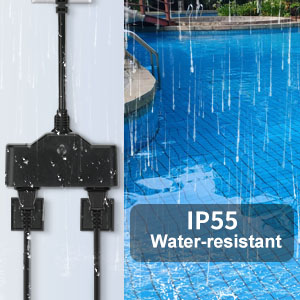 The strong shell protection line can be powered on wind and rainy days