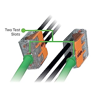 Wago lever nuts 2 test slots