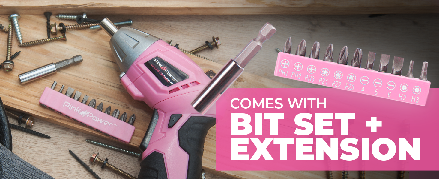 PP481 3.6V Electric Scissors - Bit Set and Extension